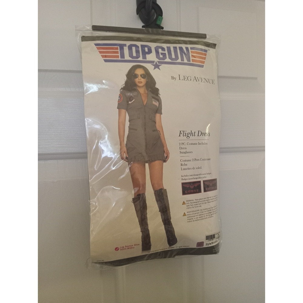 Top Gun Flight Dress Costume By Leg Avenue Adult Sz Large Cosplay Costume